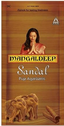 மங்கள்தீப் சந்தன ஊதுபத்தி / Mangaldeep Sandal Puja Agarbattis
